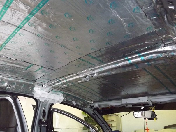 Шумка Лансер 10 и поклейка крыши чёрный глянец — DRIVE2