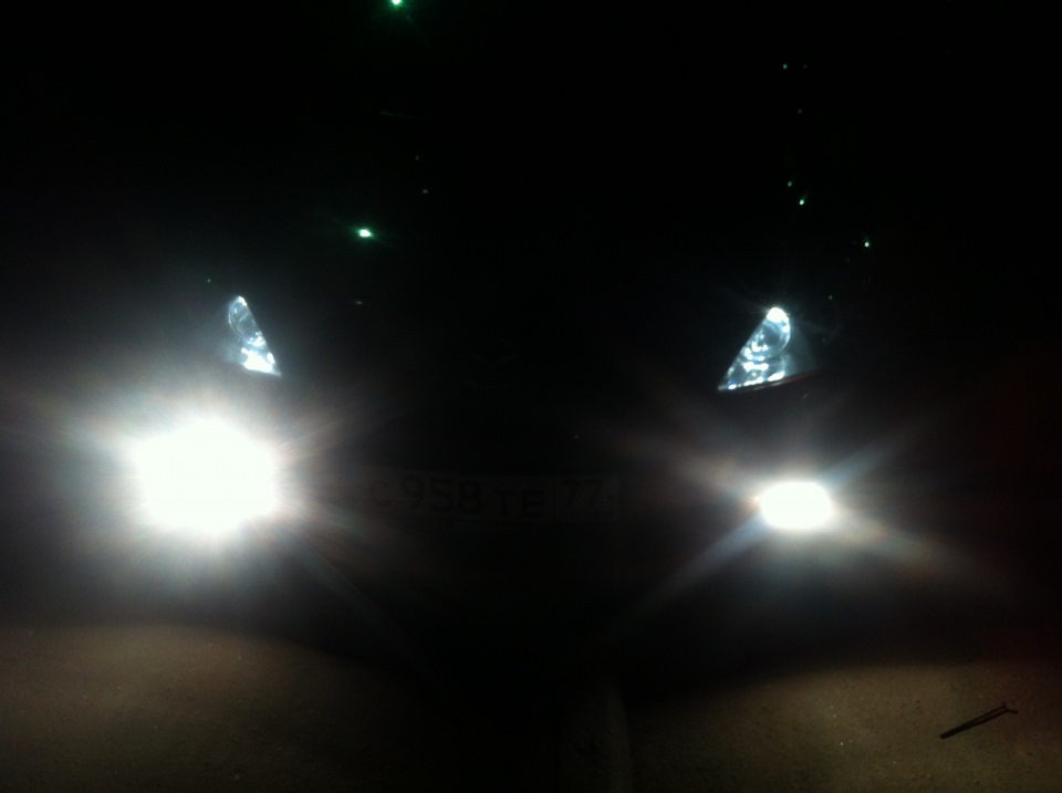 Габаритные диодные лампы W5W T10 — Mazda 3 (1G) BK, 1,6 л, 2005 года ...