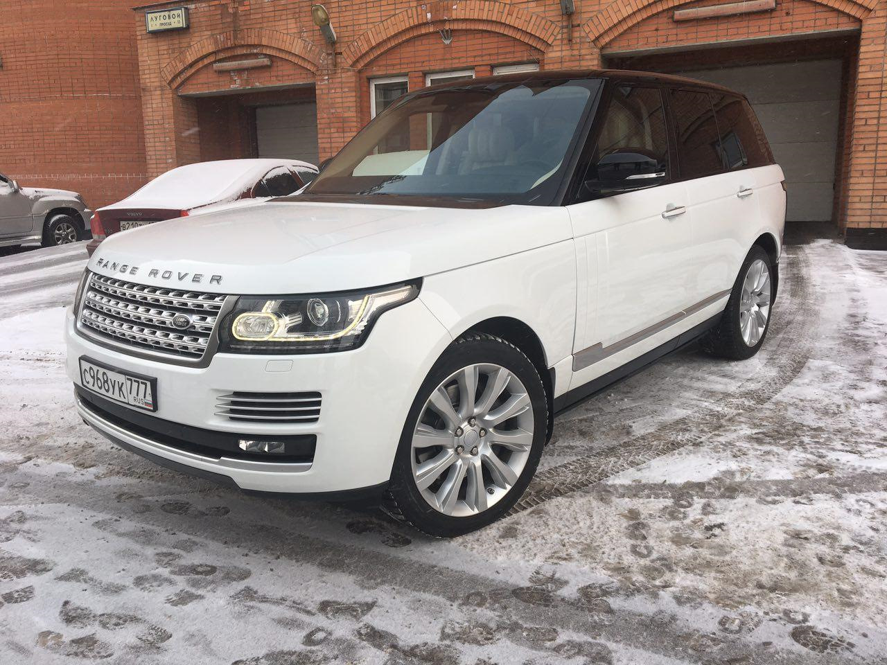 Range Rover 2013 белый с чёрной крышей