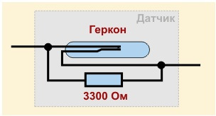 Схема подключения геркона