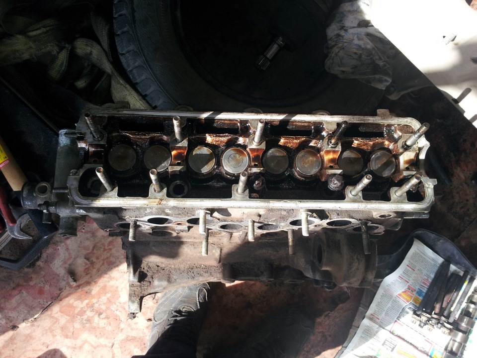 Прогорела прокладка ГБЦ — Lada 2114, 1,5 л, 2004 года | своими руками ...