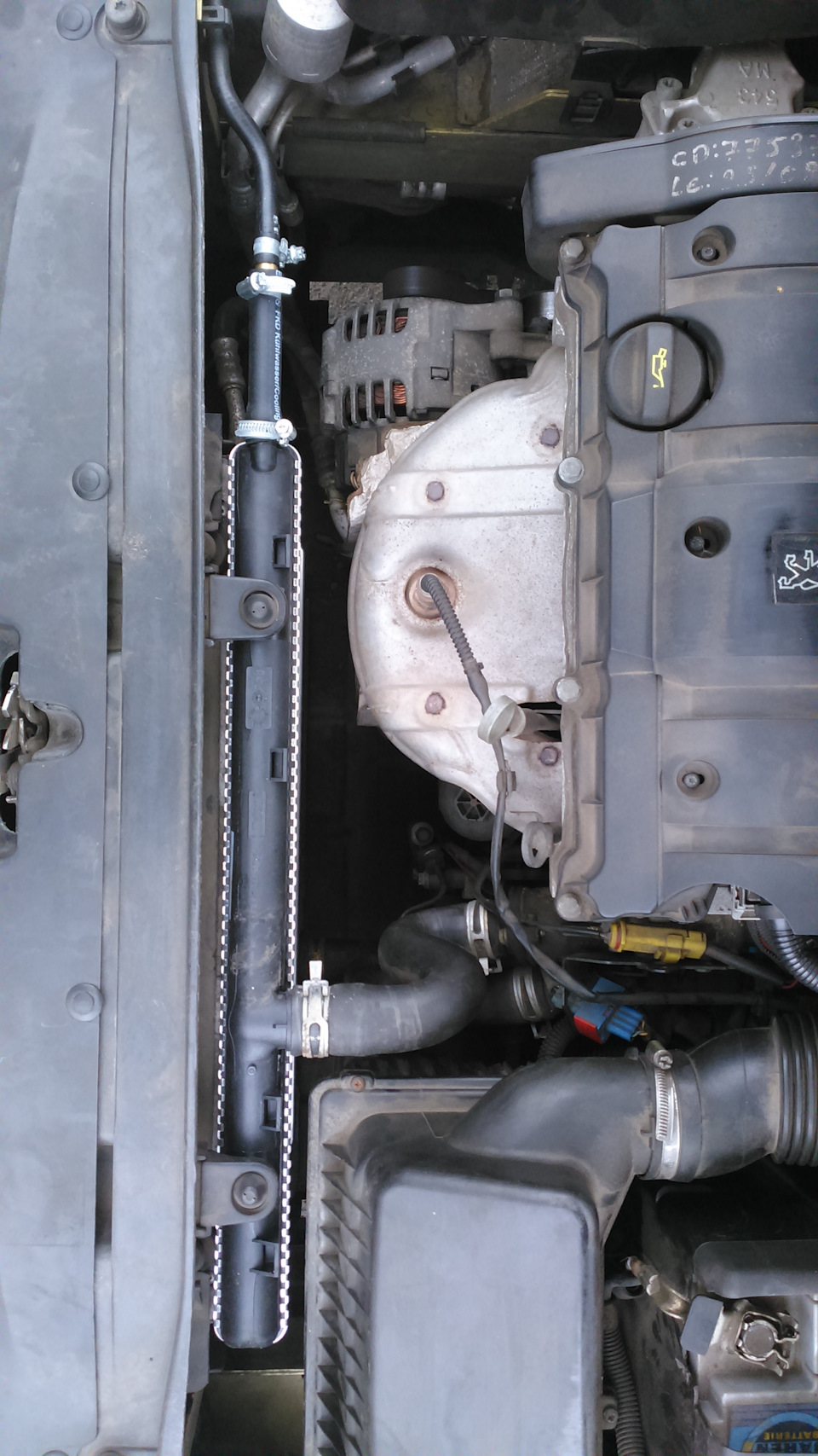 Новый радиатор со вставкой — Peugeot 307