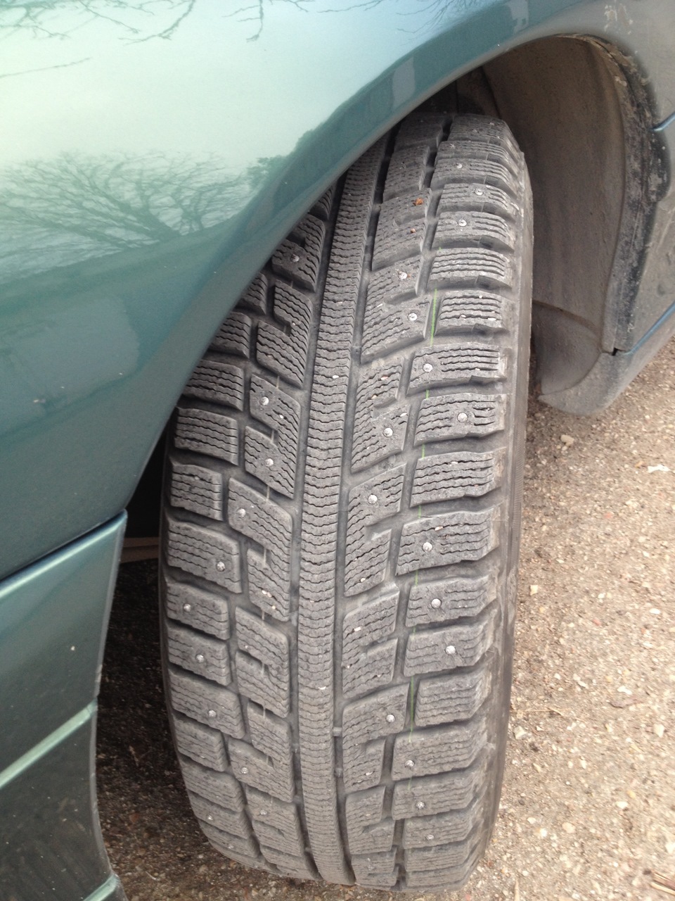 Зима и зимняя резина на шипах… — Opel Omega B, 2,2 л, 2002 года ...