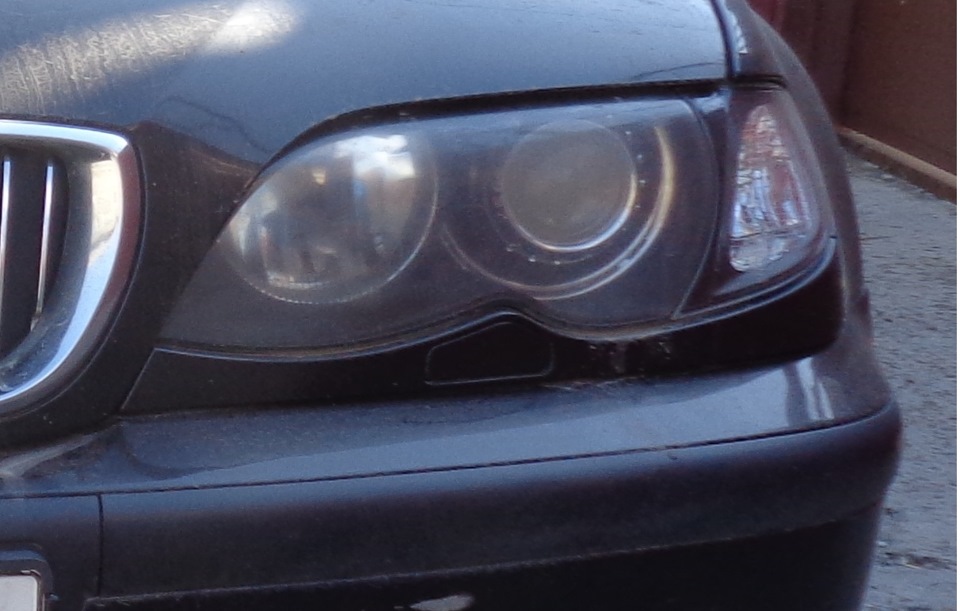 Покрытие фар лаком — BMW 3 series (E46), 2,2 л, 2002 года | стайлинг ...