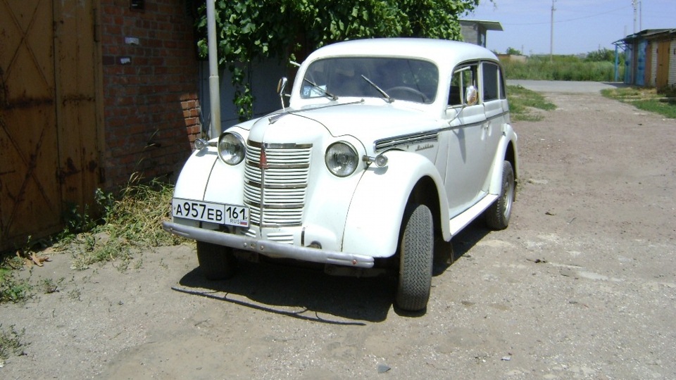 Москвич 401 1.5 бензиновый 1954 | Крааааааасненькая на DRIVE2