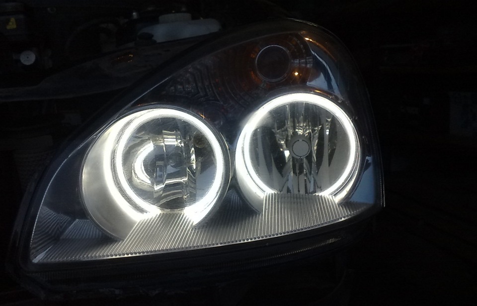 Ангельские глазки RGB — Lada Приора седан, 1,6 л, 2013 года ...