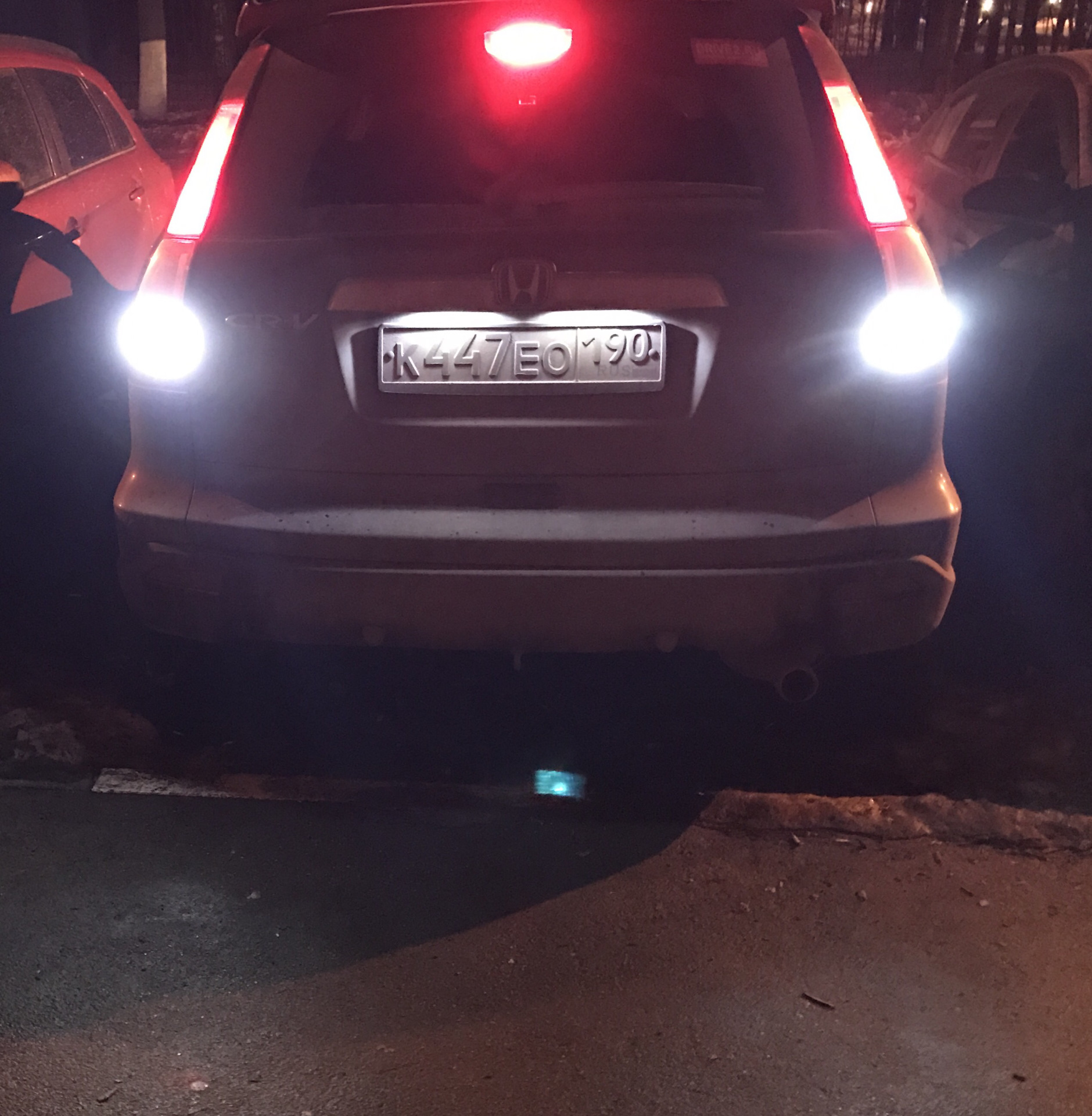 Линзованные лампочки в задний ход — Honda CR-V (RE), 2,4 л, 2009 года ...
