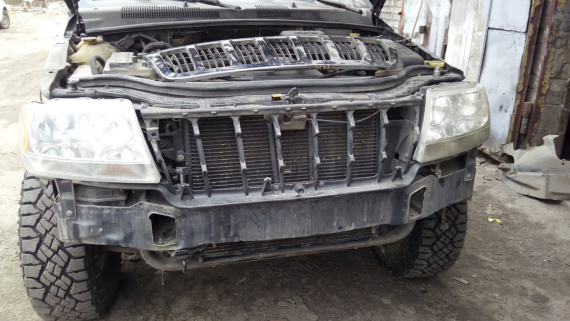 Как снять решетку прадо Продолжение. Кузовной ремонт: вскрыли все. - Jeep Grand Cherokee (WJ), 4 л, 1999