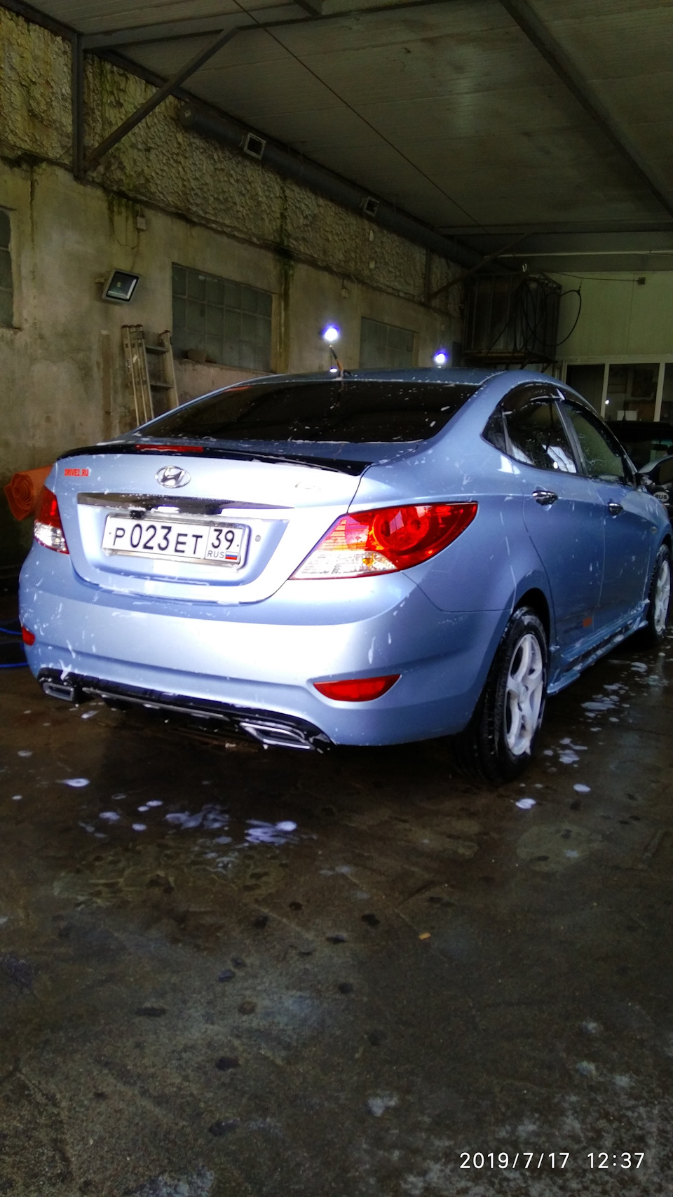 Полировка всея кузова — Hyundai Solaris (1G), 1,6 л, 2012 года ...