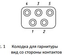 Схема шлемофона танкового