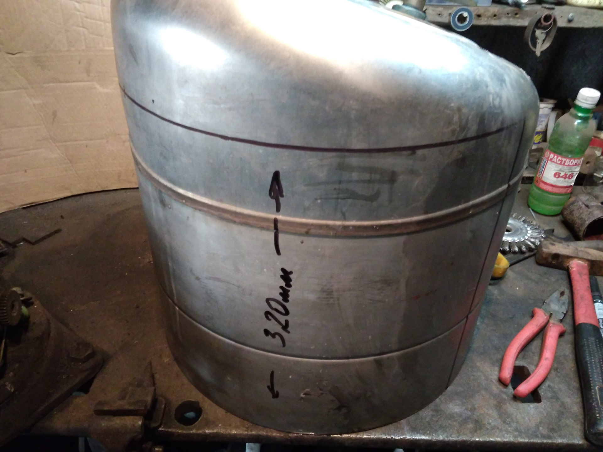 Глушитель из нержавейки на 1.9 TDI AUY — Ford Galaxy (Mk II), 1,9 л ...