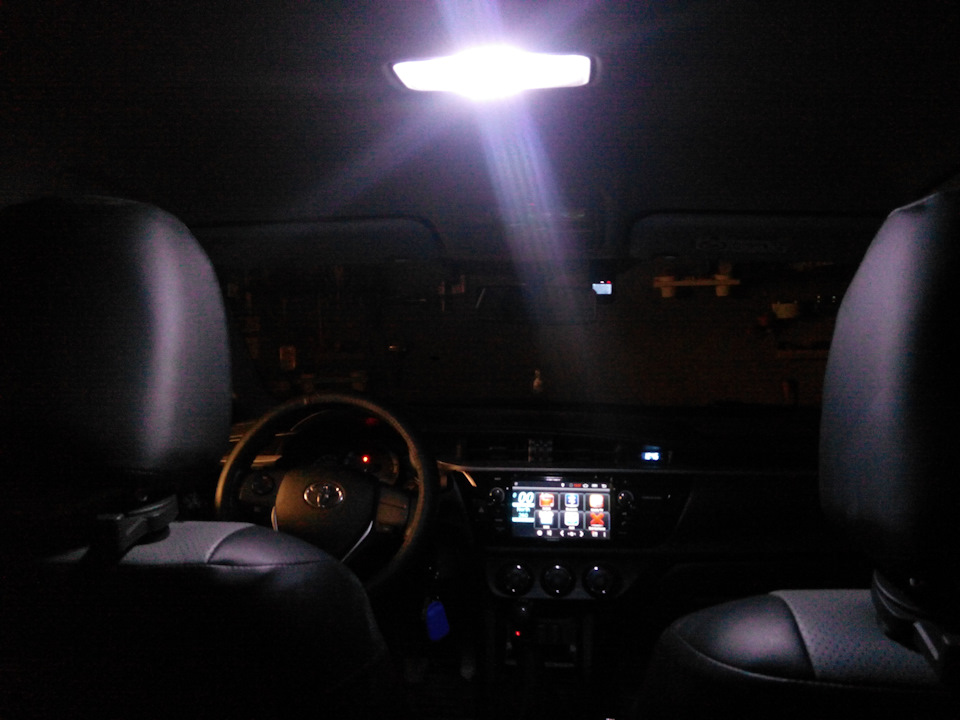 Замена лампочек освещения салона на светодиоды — Toyota Corolla (160 ...