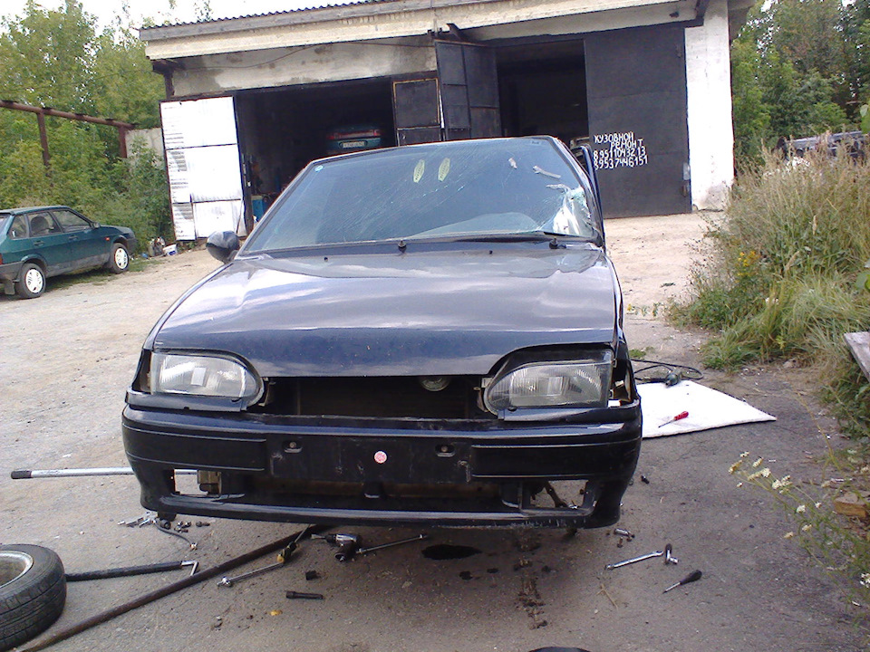 Ваз 2113 лобовой удар замена четверти — DRIVE2