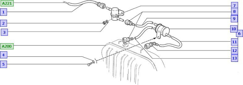 Схема подключения клапана адсорбера калина - 96 фото