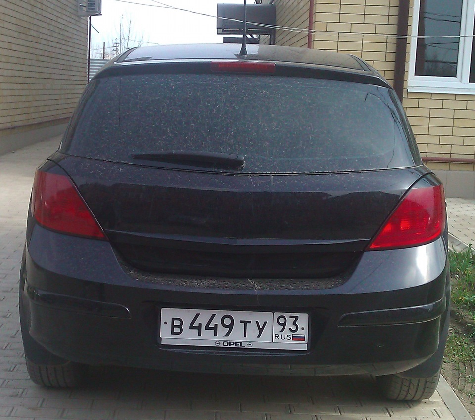 Opel astra h задняя