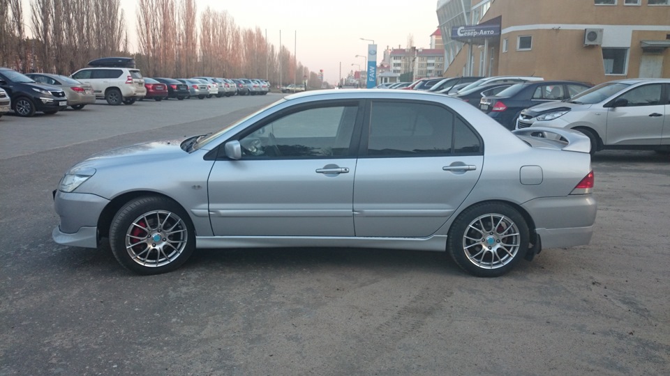 Сменка + тонированная полоса на лобовик. — Mitsubishi Lancer IX, 1,8 л ...