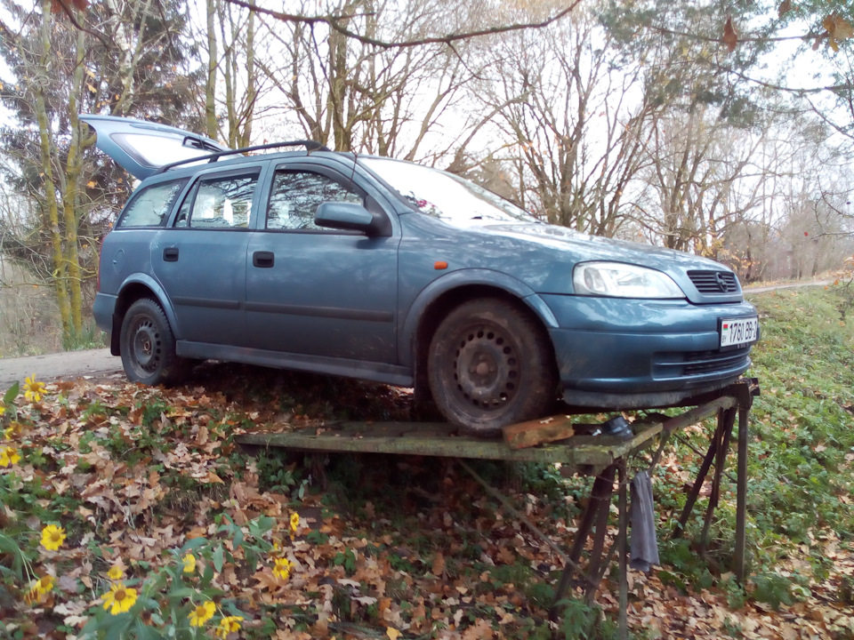 Замена масла в двигателе и гидроусилителе руля. — Opel Astra G, 2 л ...