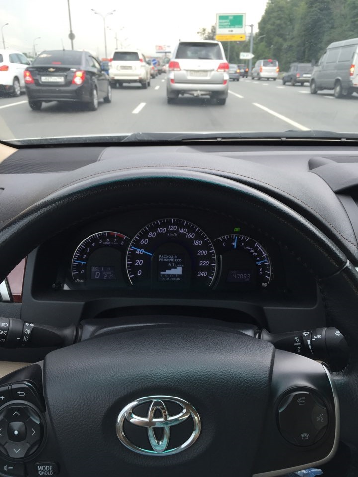 Расход топлива. — Toyota Camry (XV50), 2,4 л, 2012 года | заправка | DRIVE2