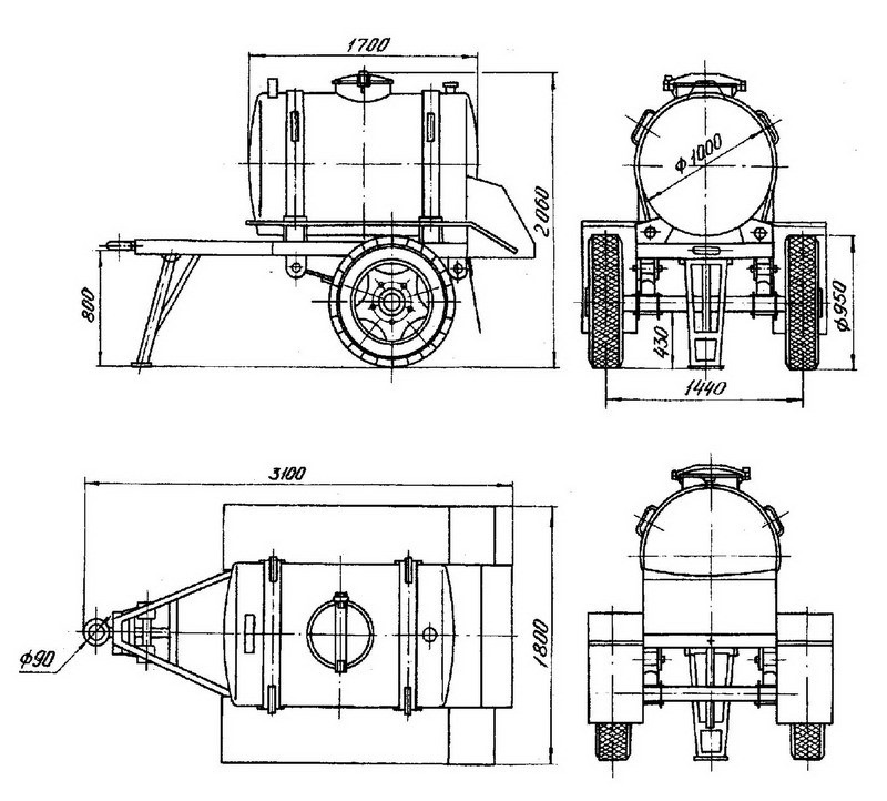 Прицеп газ 704 чертежи