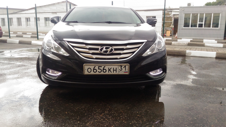 Установка ксенона, LED ленты в противотуманки и габариты — Hyundai ...