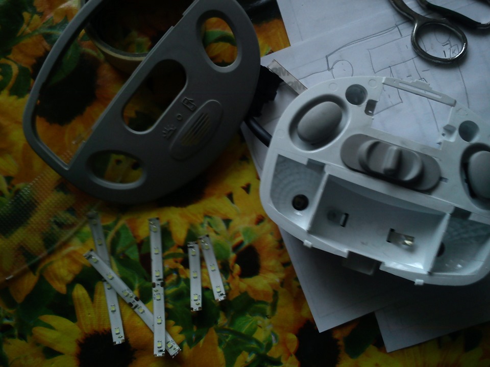 Диодный плафон салона — Lada Калина седан, 1,4 л, 2011 года | стайлинг ...