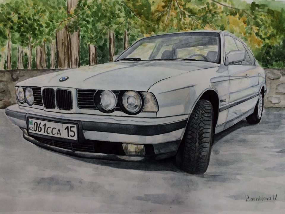 Bmw e34 рисунок