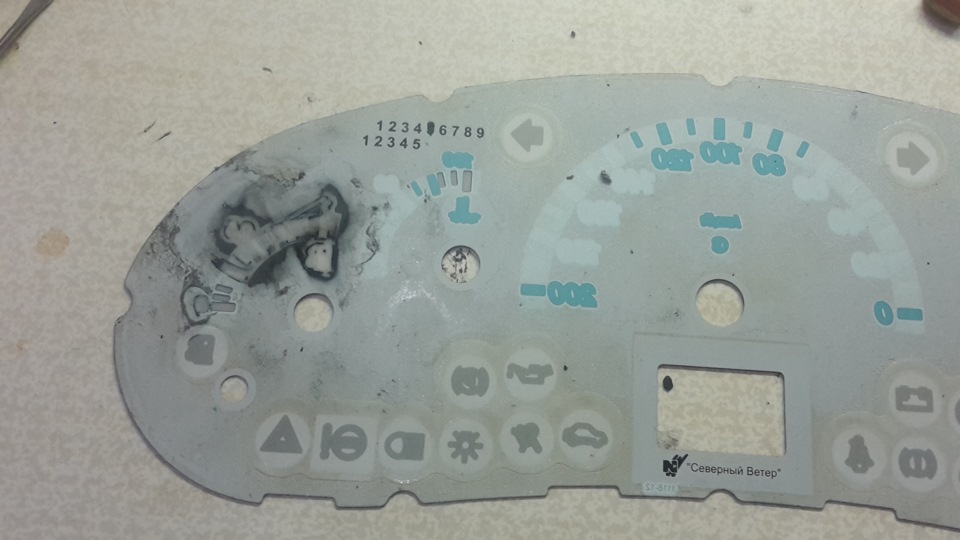Пересвет приборной панели.#Ваз 21124(европанель) — Lada 21124, 1,8 л ...
