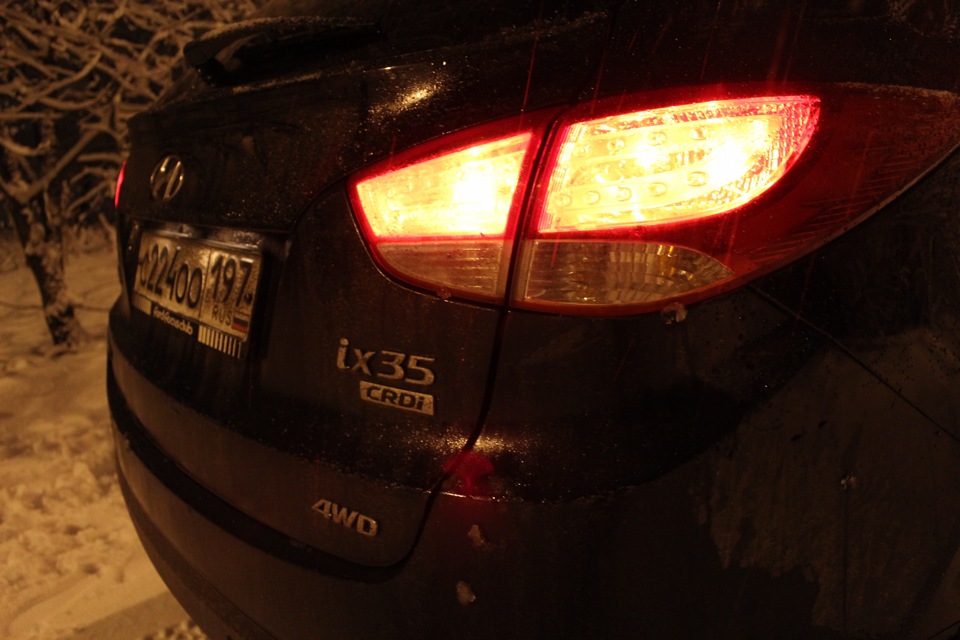 Night winter fotoset — Hyundai ix35, 2 л, 2011 года | фотография | DRIVE2