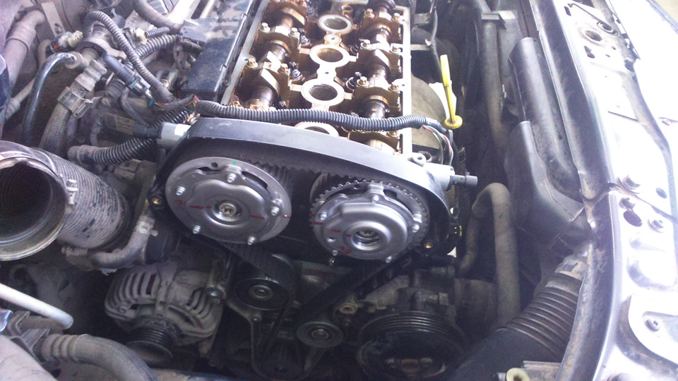 замена шестерен распредвалов и клапанов VVTI — Opel Astra H, 1,8 л ...