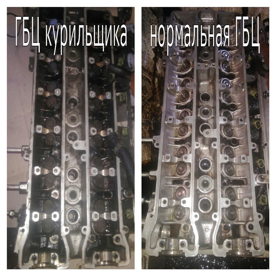 чистка ГБЦ после снятия. — Toyota Cresta (80), 2 л, 1991 года | своими ...