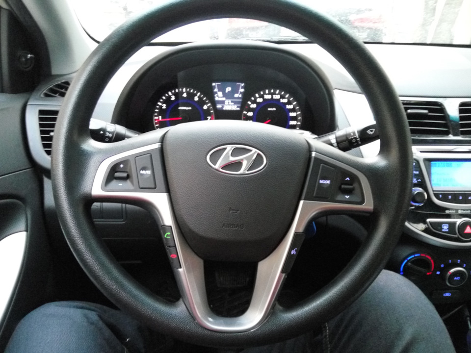 Подключение мультируля — Hyundai Solaris, 1,4 л, 2013 года | автозвук ...