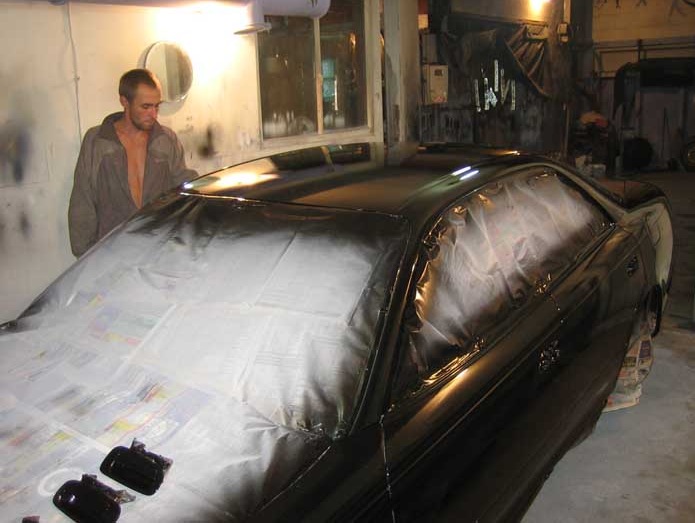 Preparation  painting - Toyota Mark II 25L 1995