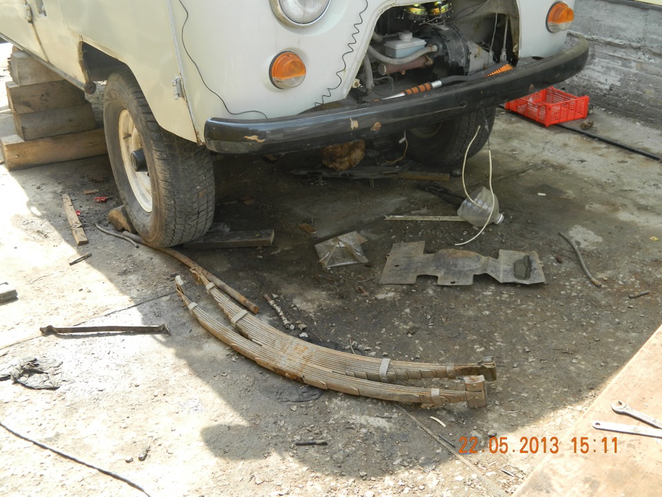 Переборка рессор — УАЗ 3962, 2,9 л, 2010 года | своими руками | DRIVE2