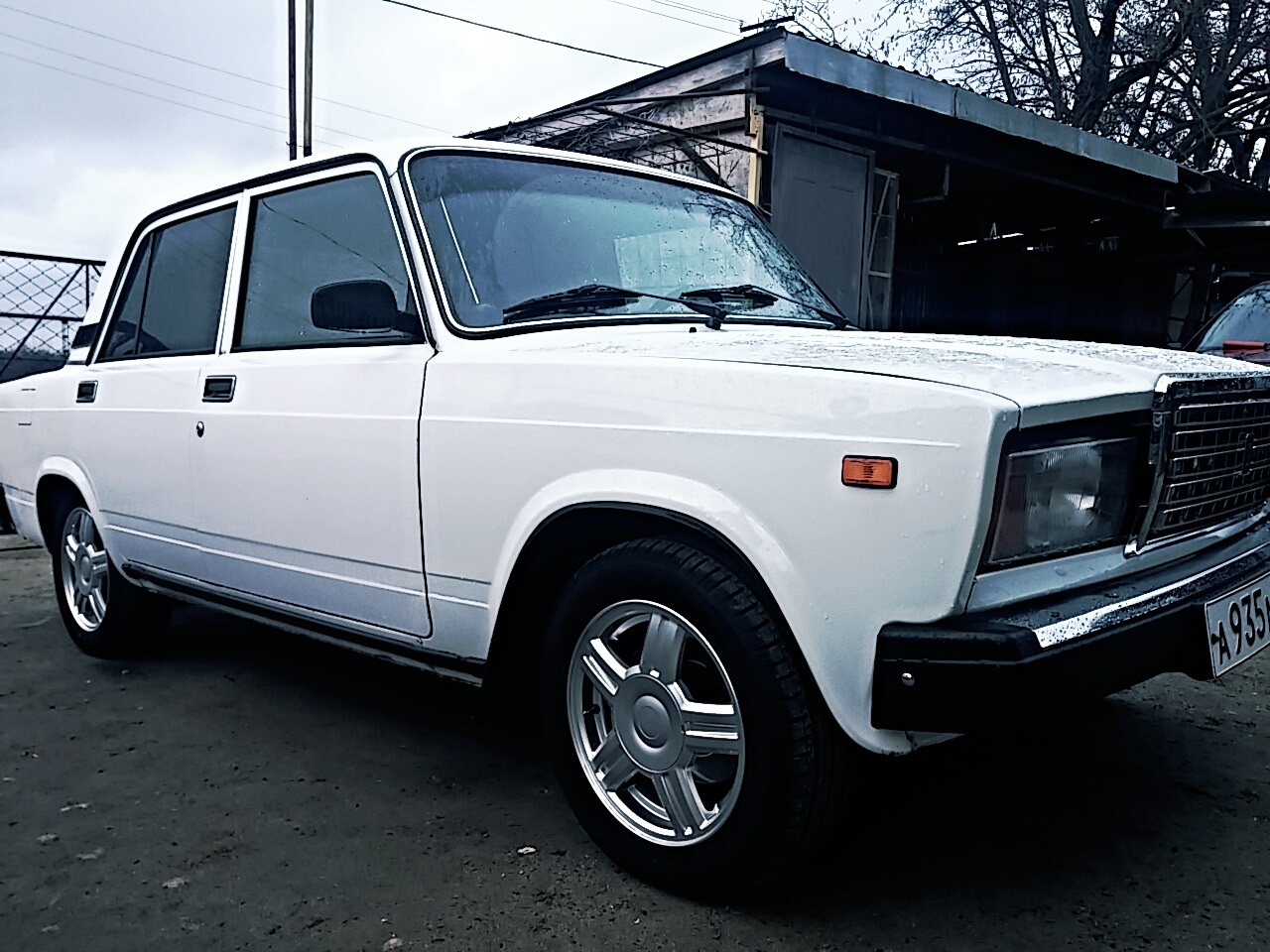 Ваз 21074. Lada 2107 White. ВАЗ 2107 белая матовая.