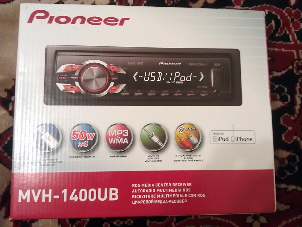 Приобрел магнитолу Pioneer MVH-1400UB — Lada 2115, 1,5 л, 2002 года ...