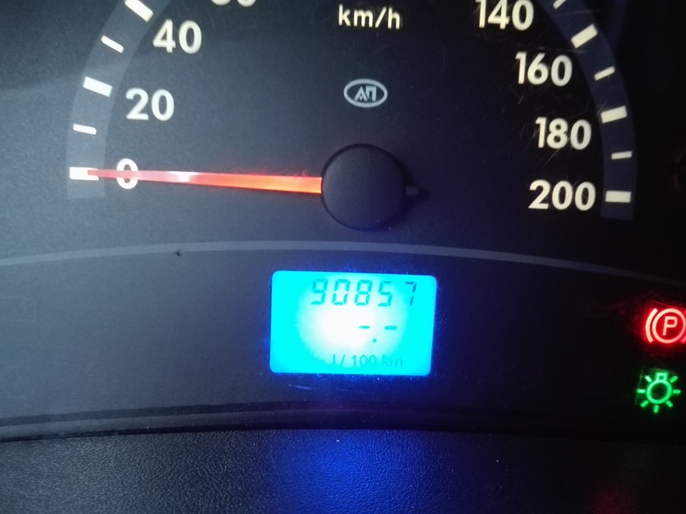 пробег перед установкой — Lada Калина Хэтчбек (1G)