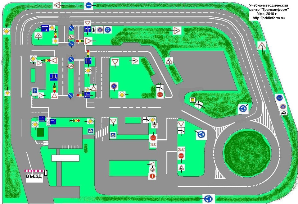 Автодром гибдд тольятти схема