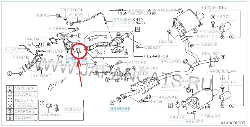 Схема выхлопной системы субару форестер sf5