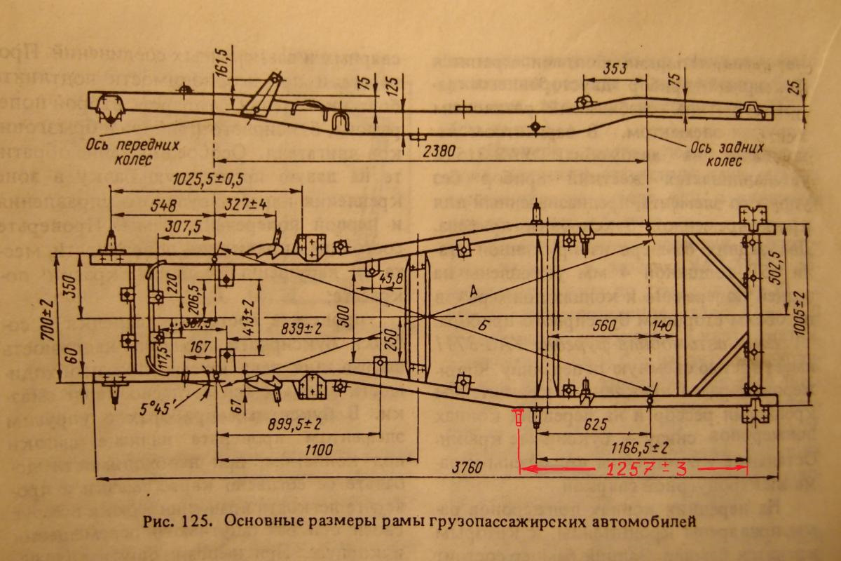 Газ 69 чертеж рамы