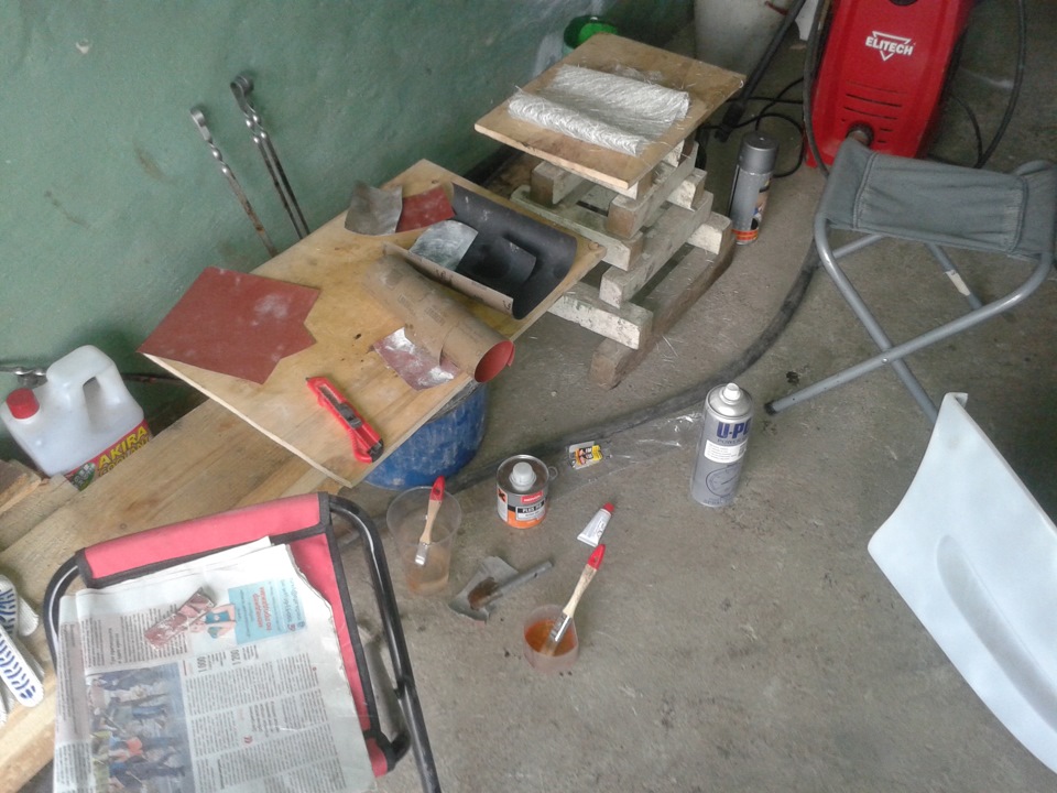 ремонт обвесов bomex 1 — Toyota Corolla Levin (AE110/111), 1,6 л., 1997 ...