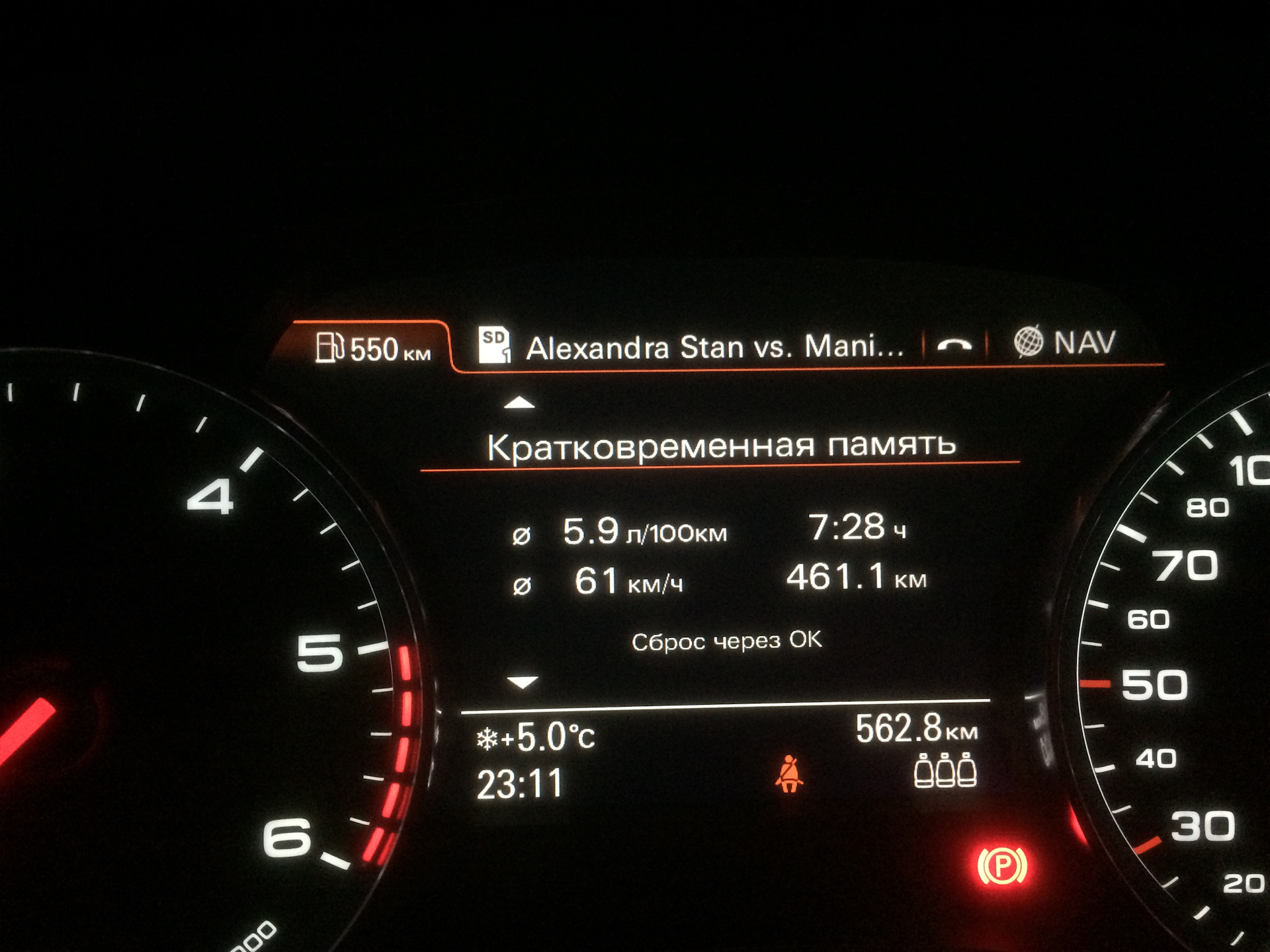 Расход audi