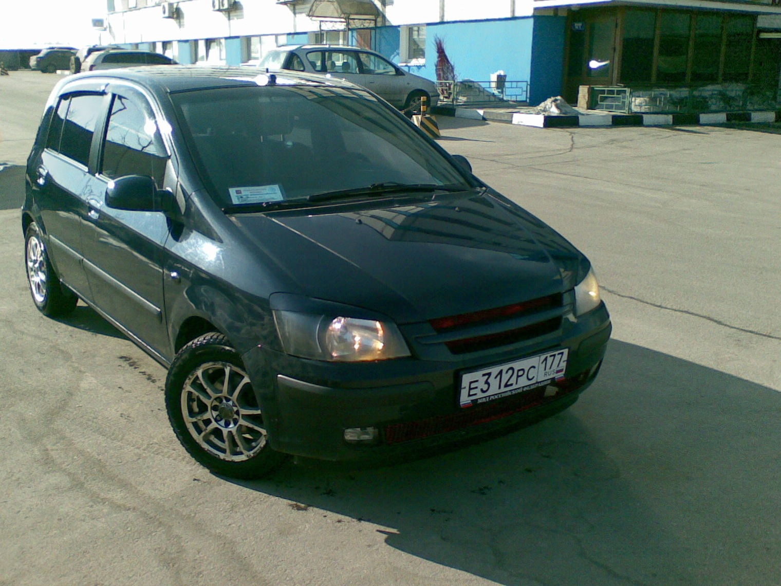 Наконец-таки фотки чииистой машины, увы только на мобильник:) — Hyundai  Getz, 1,3 л, 2003 года | мойка | DRIVE2