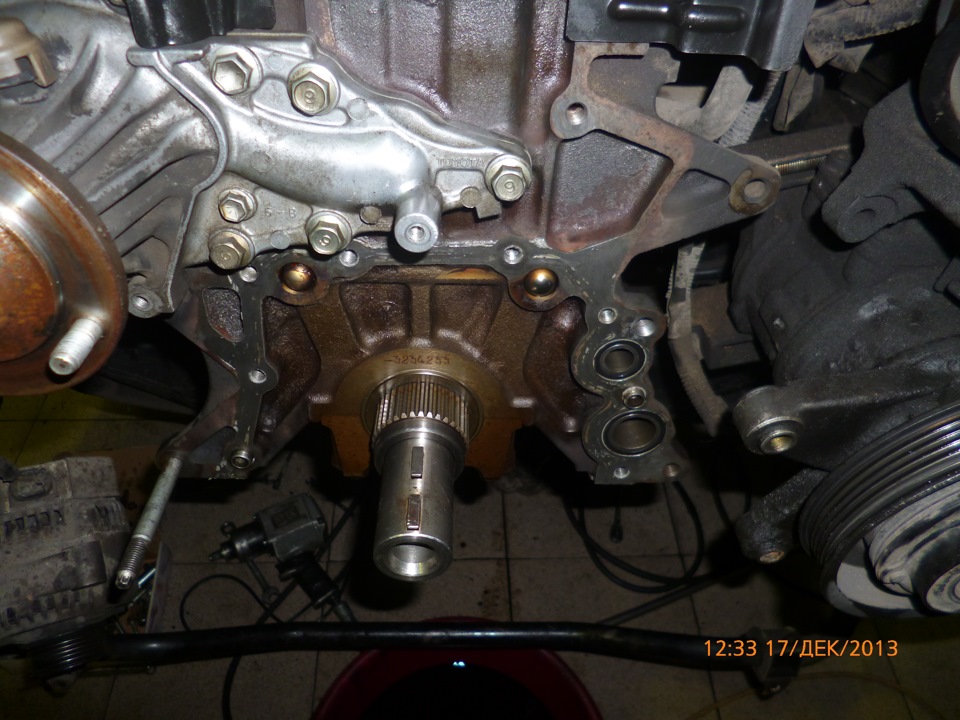 2jz ge как снять масляный насос