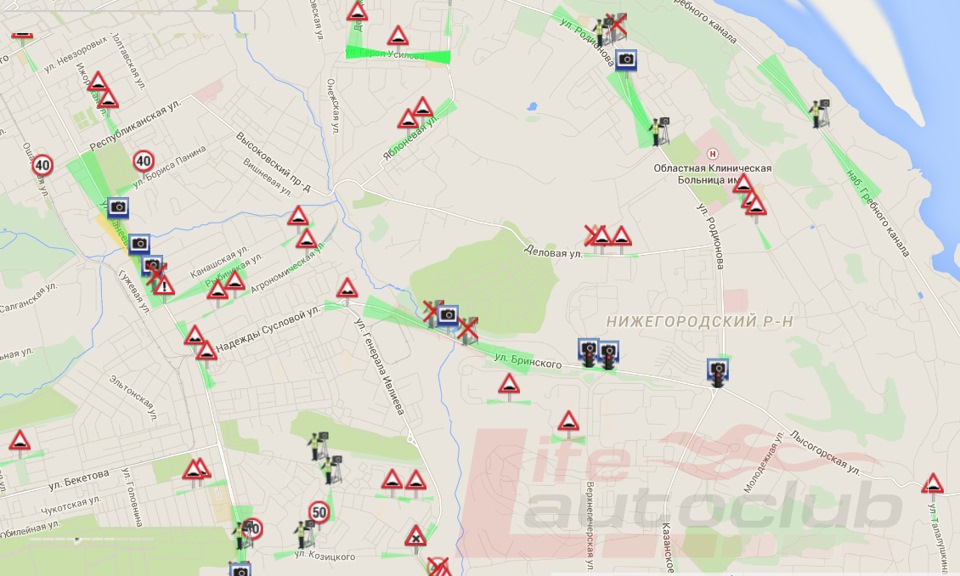 Карта камер нижний новгород
