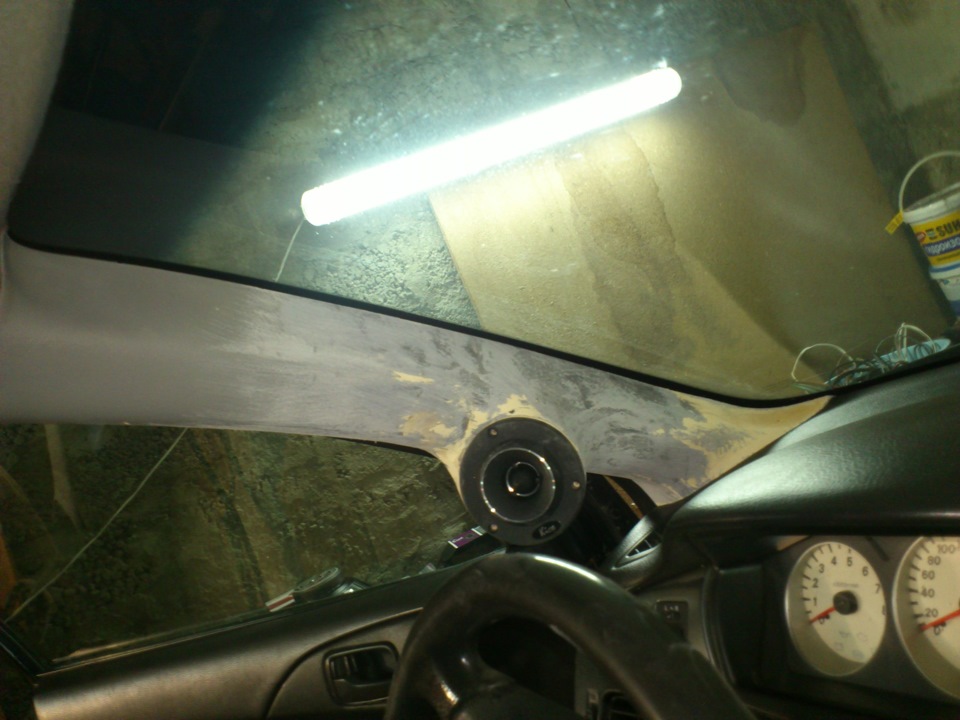 делаем подиумы для рупоров — Mitsubishi Lancer IX, 1,6 л, 2006 года ...