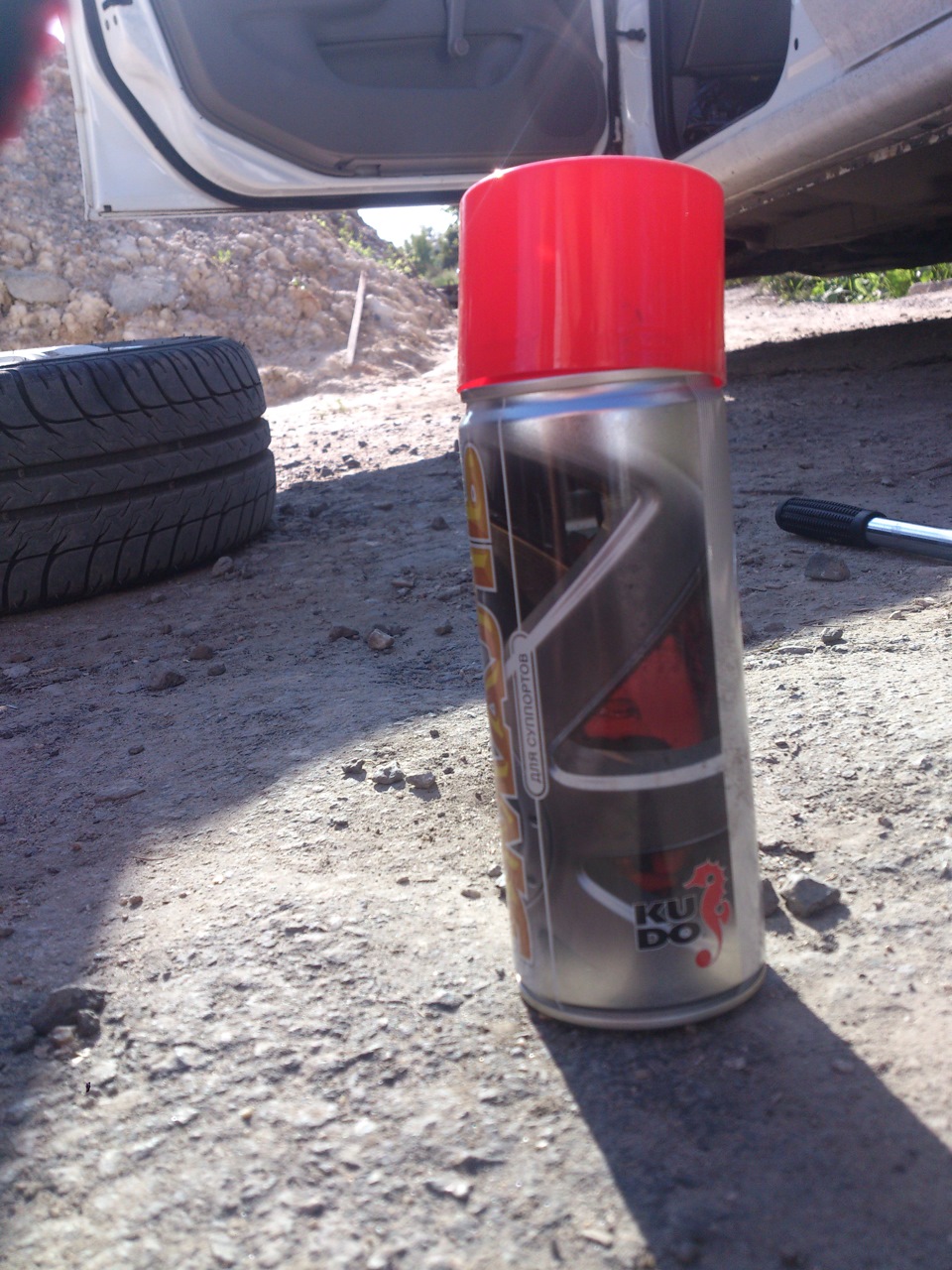 покраска барабанов суппортов и радиаторной решетки — Nissan Sunny (B15 ...