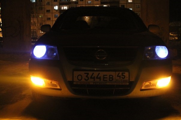 Голубые глаза(габариты) — Nissan Almera Classic (B10), 1,6 л., 2007 ...