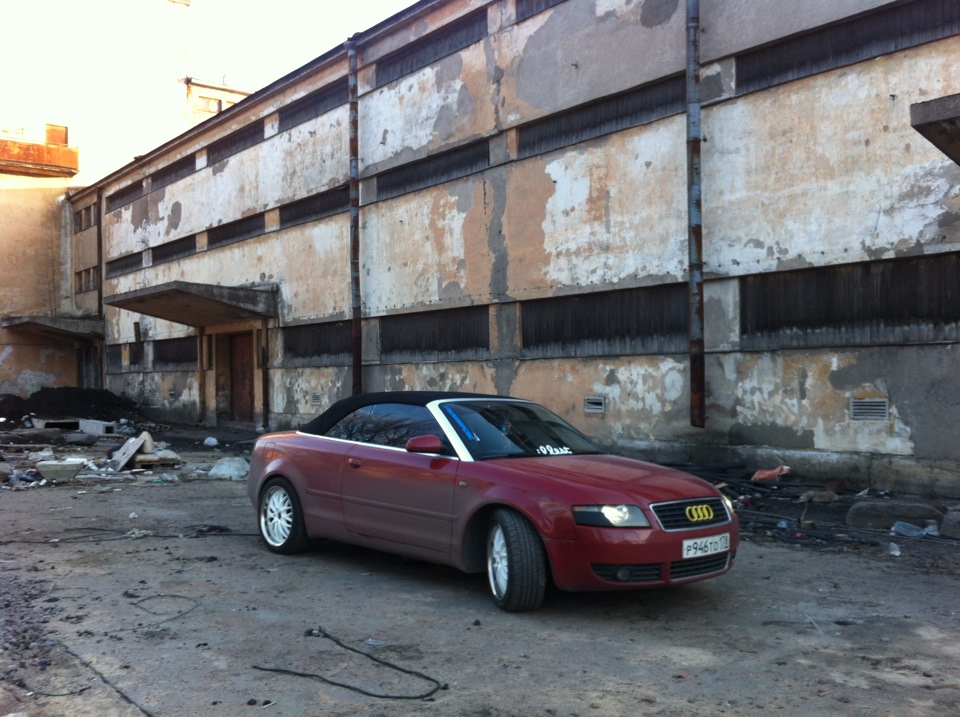 На дисках от митцубы :) — Audi A4 Cabriolet (B6), 3 л, 2003 года ...