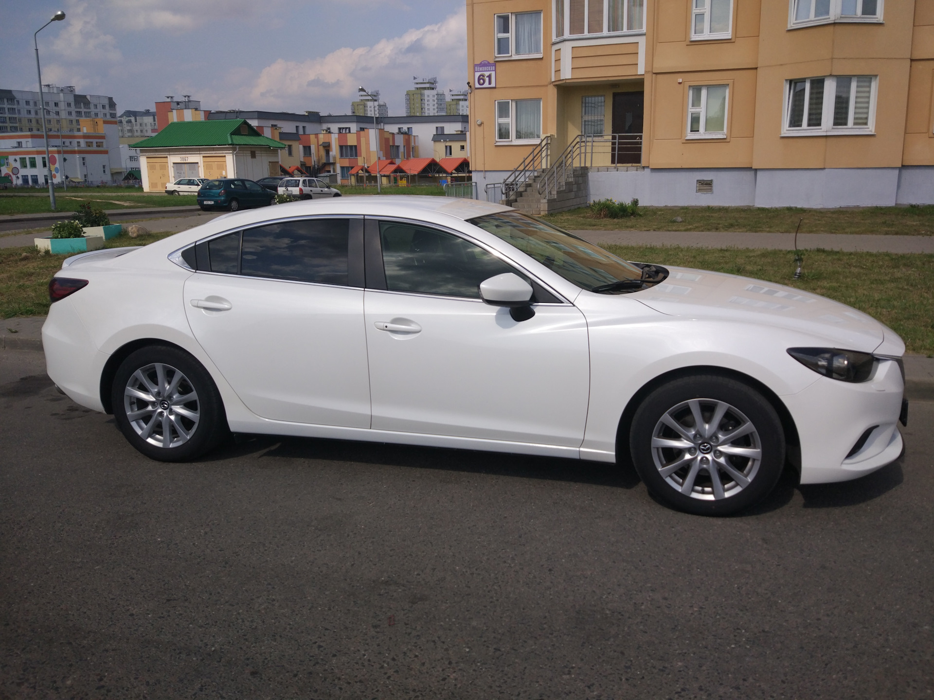 краска mazda белый перламутр mazda 6 2013