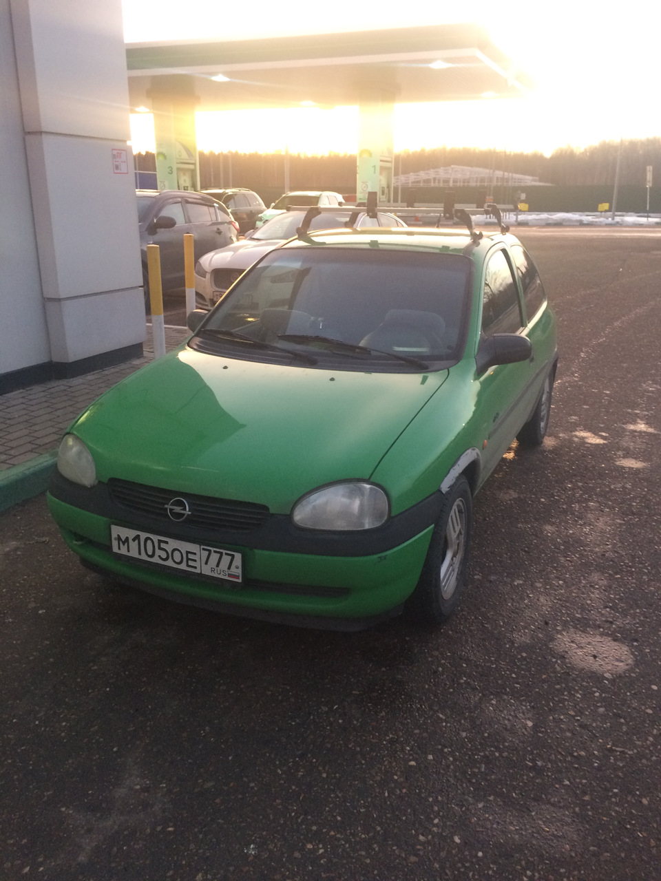 Прикупил багажник на крышу — Opel Corsa B, 1,4 л, 1998 года ...